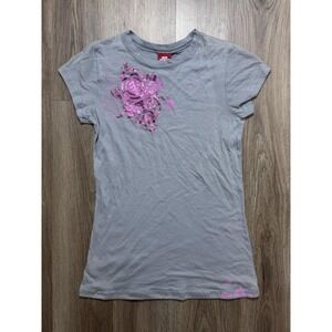 Y2K Element Bam Margera Skateboards Baby Doll Style T Shirt Size L